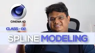 Cinema 4d |Spline Tool | Extrude tool | Import logo from Illustrator | Class 02 | Hindi & Urdu
