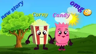 Mr Corny and his friend Miss Candy,wow what a story 🍿🍬 #kidsvideo #story