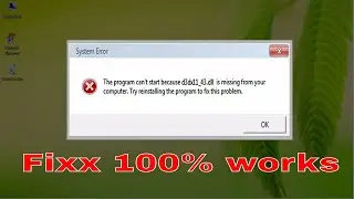 How to Fix D3DX11_43.dll Missing Error %100 Working - Windows 10/8/7 [2017 Tutorial]