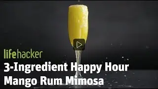 3 Ingredient Lifehacker.  Mango Rum Mimosa