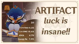 The streamer Artifact-luck as always... | Genshin Impact