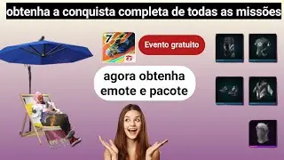 Como completar todas as missões de conquista no Free Fire || Obtenha emotes e pacotes grátis agora