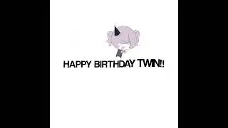 birthday gift for the best twin ever?!?!?!? #animation #tween #tweening #gift #drawing #art #gacha