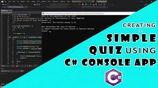 Creating a Simple Quiz Using C# Console App