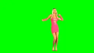 хромакей ТАНЦУЮЩАЯ ДЕВУШКА
