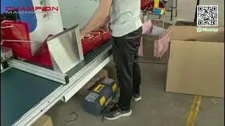 Paper bag rope insert in automatic