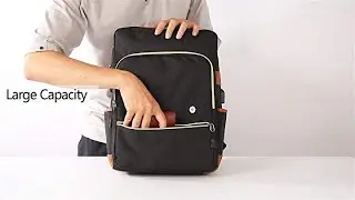 Ronyes Vintage Laptop Backpack College School Bag for Women Men 15.6’’ Laptop Casual Rucksack