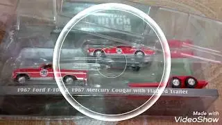 Greenlight Hitch & Tow - Dan Gurney 67' Mercury Cougar & 67' Ford F-100