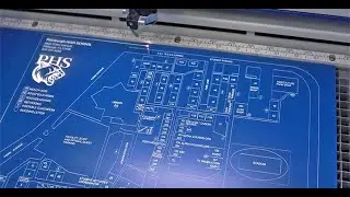 Lazer Plakasından Lise Kampüs Haritası Lazer Kazıma ve Kesim Tabela Yapımı