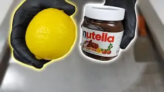 Nutella & Limon Ice Cream Rolls | ASMR | No Talking