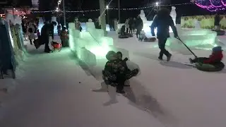 VLOG: НА ГОРОДСКОЙ ЕЛКЕ!🎄АВЕЛИНА КАТАЕТСЯ С ГОРОК! ВЫРАЩИВАЕМ РАСТУЩИХ ЖИВОТНЫХ!