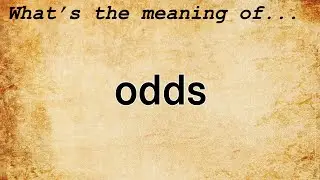 Odds Meaning | Definition of Odds