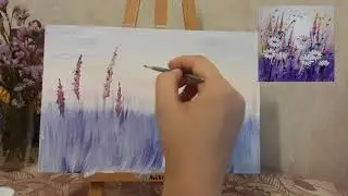 Время рисовать.Акрил. Полевые цветы