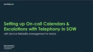ServiceNow On-call Scheduling in Service Operations Workspace Setup Demo (With Twilio)