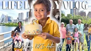 Vlog 🤍 Happy 6th Birthday Baby Boy, 10K Race In Austin, Falling Off + More!