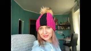 Простая легкая модная красивая шапка крючком резинка crochet hat