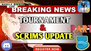 TOURNAMENT & SCRIMS UPDATE OF PUBG MOBILE LITE // BGMI LITE // PART 3 #tournament #pubgmobilelite#yt