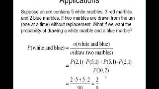 Probability Applications - Marbles