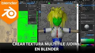 Pintando texturas UDIMs en Blender