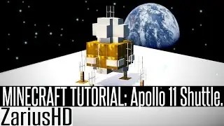 ★ Minecraft Vehicle Tutorial - How to Build : Apollo 11 Shuttle.