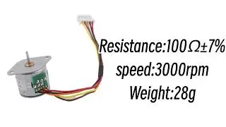 20mm 12v 100 Ω Resistance Permanent Magnet Stepper Motor 18 Degree Step Angle