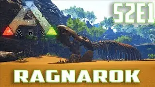 Let's Play ARK: Survival Evolved (Single Player Ragnarok) Ep.1-This Map Is Beautiful & Dilo Problems