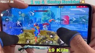 Poco x3 pro free fire gameplay test 2 finger handcam m1887 onetap headshot 120Hz display smoothaf