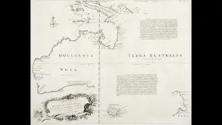 Rare Map of Australia showing Abel Tasman's Voyages in 1642 - 1644