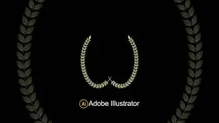 How To Create a Laurel Wreath Vector in Adobe Illustrator#illustratortools #designer
