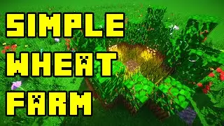 Minecraft: Simple Wheat Farm Design Tutorial Xbox/PE/PC/PS3