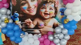 special baby shower decoration ideas indore City/jhula artificial flowers decoration/oh baby decor..