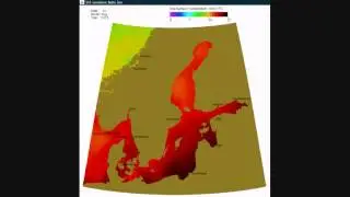 Baltic Sea surface temperature 2015