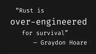 Rust is the New C