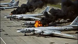 40 RUSSIAN STRATEGIC Bombers TU-95 Destroyed in Daring Ukrainian FPV-Drone Swarm Raid
