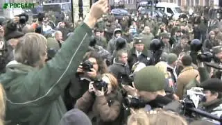 Задержание питерских националистов на "Русском марше"