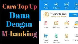 Cara Transfer Uang BRI Ke DANA || Dengan M-banking