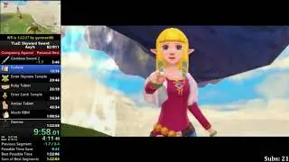 Skyward Sword Any% Speedrun in 1:21:49