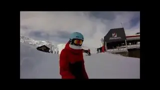 Спуск с горы, январь 2016