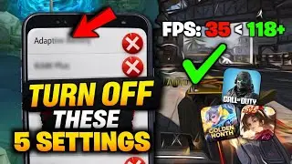 5 ANDROID SETTINGS You Must TURN OFF for Better Gaming FPS! (Fix FPS Drops)
