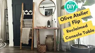 Reclaimed Distressed Console Table 2
