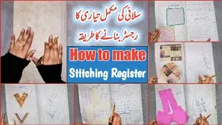 How to make stitching register | How to make Tailoring Book | Tailoring Drafting Copy/ Book