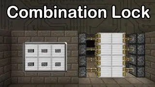 Sequential Combination Lock in Minecraft - (Compact, Secure, Extendable)