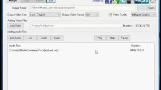 Merge Video with Audio Files on Windows