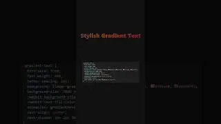 🔥 CSS Gradient Text  | HTML CSS 