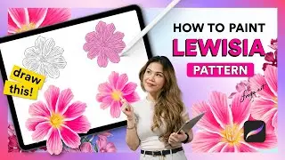 How to Paint Flower Pattern: Draw Flowers in Procreate - An in Depth Guide 🖌️🌼