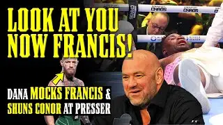 Dana White MOCKS Francis Ngannou at UFC 299 Press Conference then SHUNS Conor McGregor & Nate Diaz!