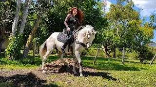 Hard Horse Riding By DOM Beautiful Mistress. Cruel Riding 