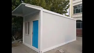 china prefabricated 20ft flat pack container house homes frame office installation video