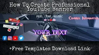 How to make YouTube channel art on Android iPhone | How to make YouTube Banner from picsart |