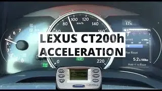 Lexus CT200h e-CVT 136 hp - acceleration 0-100 km/h